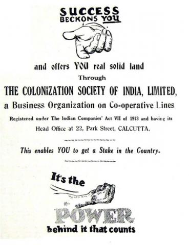 Advertisement in the magazine Colonization Observer