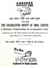 Advertisement in the magazine Colonization Observer