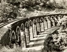 KANNARA ARCH BRIDGE ON THE OLD MG LINE FROM KOLLAM TO SENGOTTAI